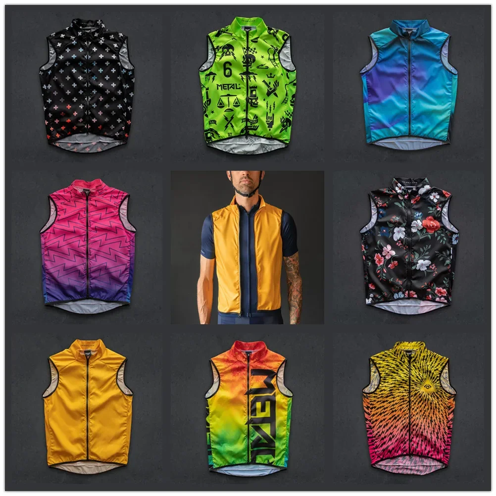 Twin Six 6 Cycling Vest Men Bicycle Jersey Sleeveless Windproof Water Repellent Lightweight Breathable Mesh Bike Gilet Ciclismo