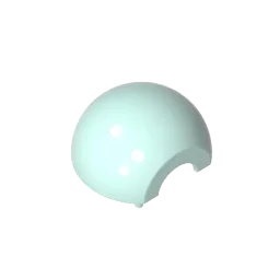 Bausteine Gobricks GDS-90227 Kuppel-Halbkugel 2 x 2, mit Ausschnitt, kompatibel mit Lego 61287 Kinder-DIY-Technik