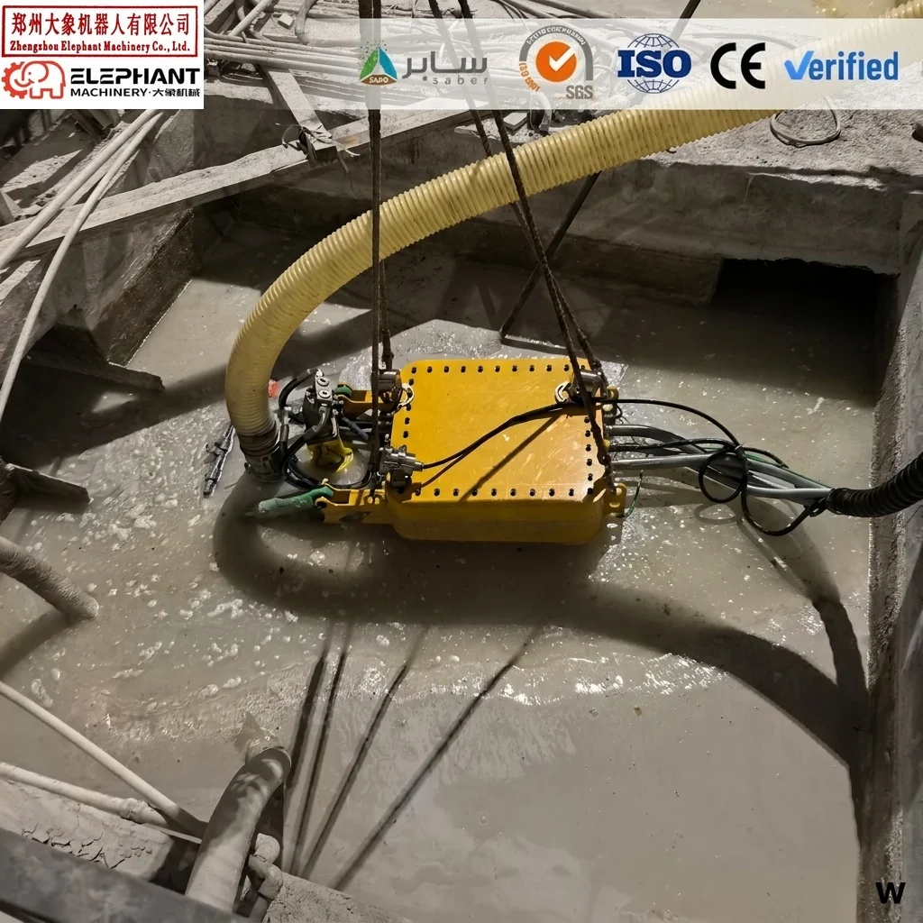 No-Man Entry Clarifier Cleaning Robot for Industrial Clarifier Desludging Equipment with Remote Controlled Sludge Removal Robot