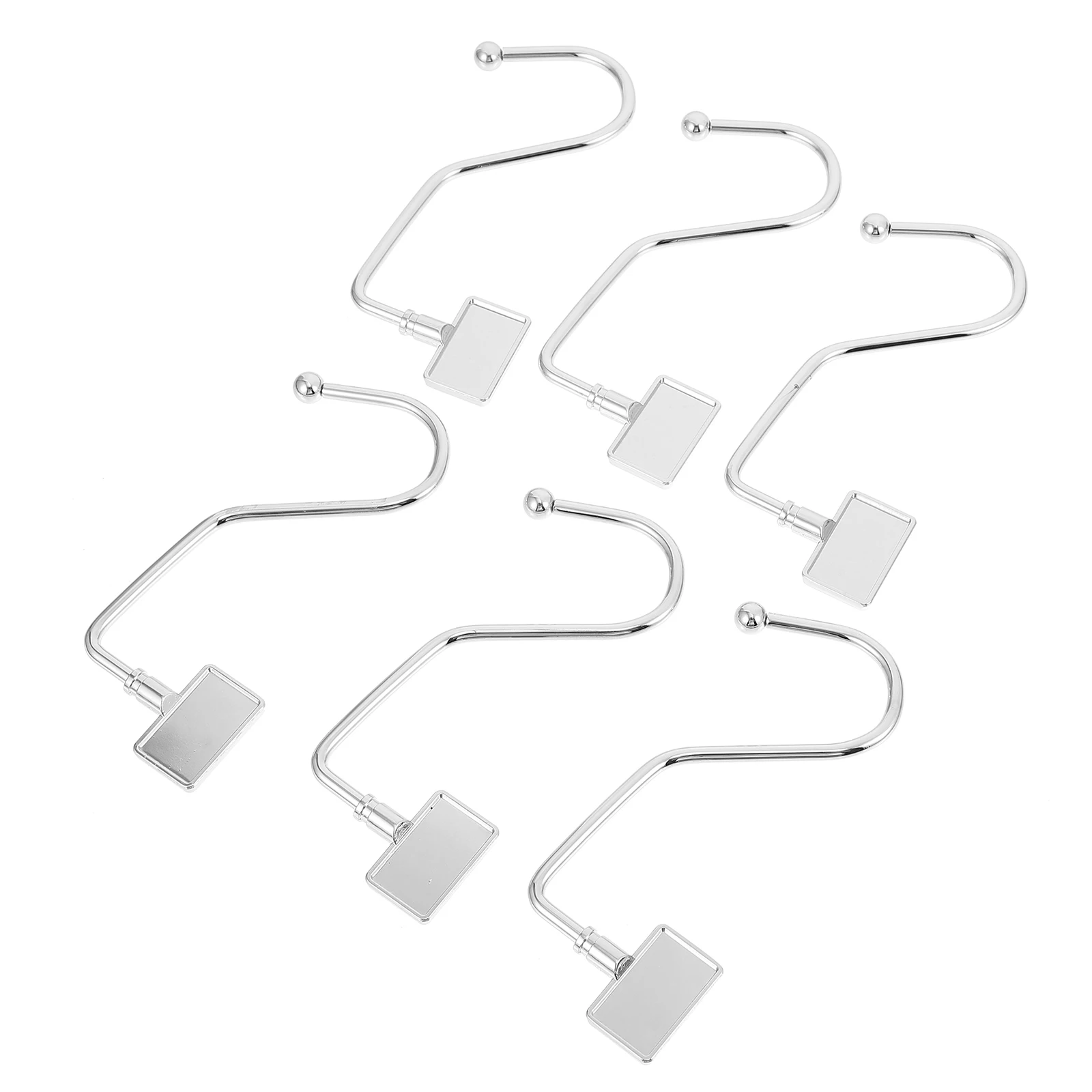 

6 Pcs Christmas Stocking Hooks Iron Fireplace Mantel Decorations Holiday Socks Hanger Smooth Desktop Home Bag