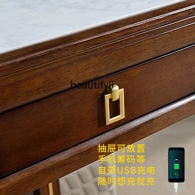 

LHY26 ssНовый китайский автоматический бытовой стол из цельного дерева из каменной плиты, стол для маджонга, обеденный стол двойного назначения, встроенный многофункциональный