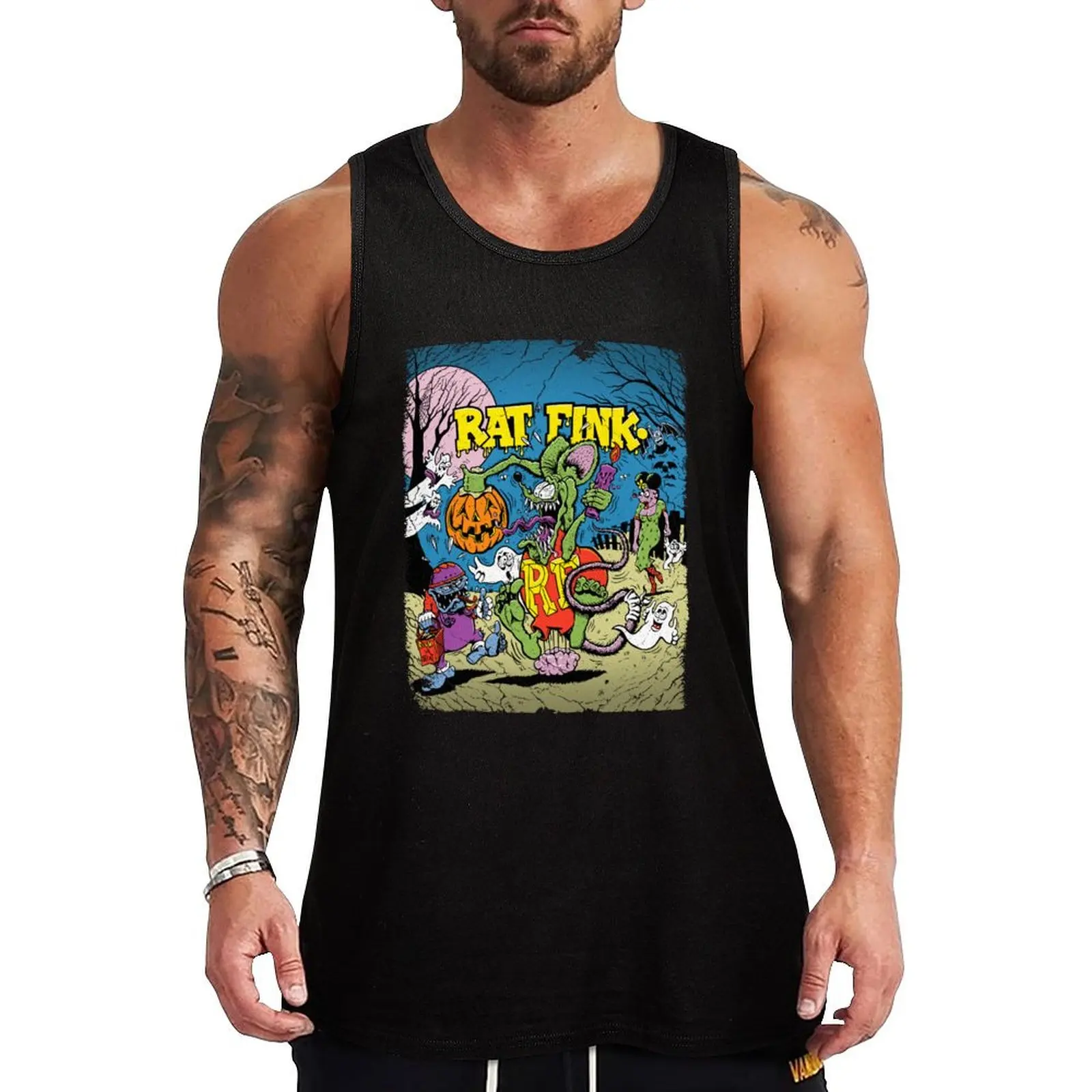 

FINK-O-WEEN! Tank Top Men's t-shirt Man gym clothes t-shirts man