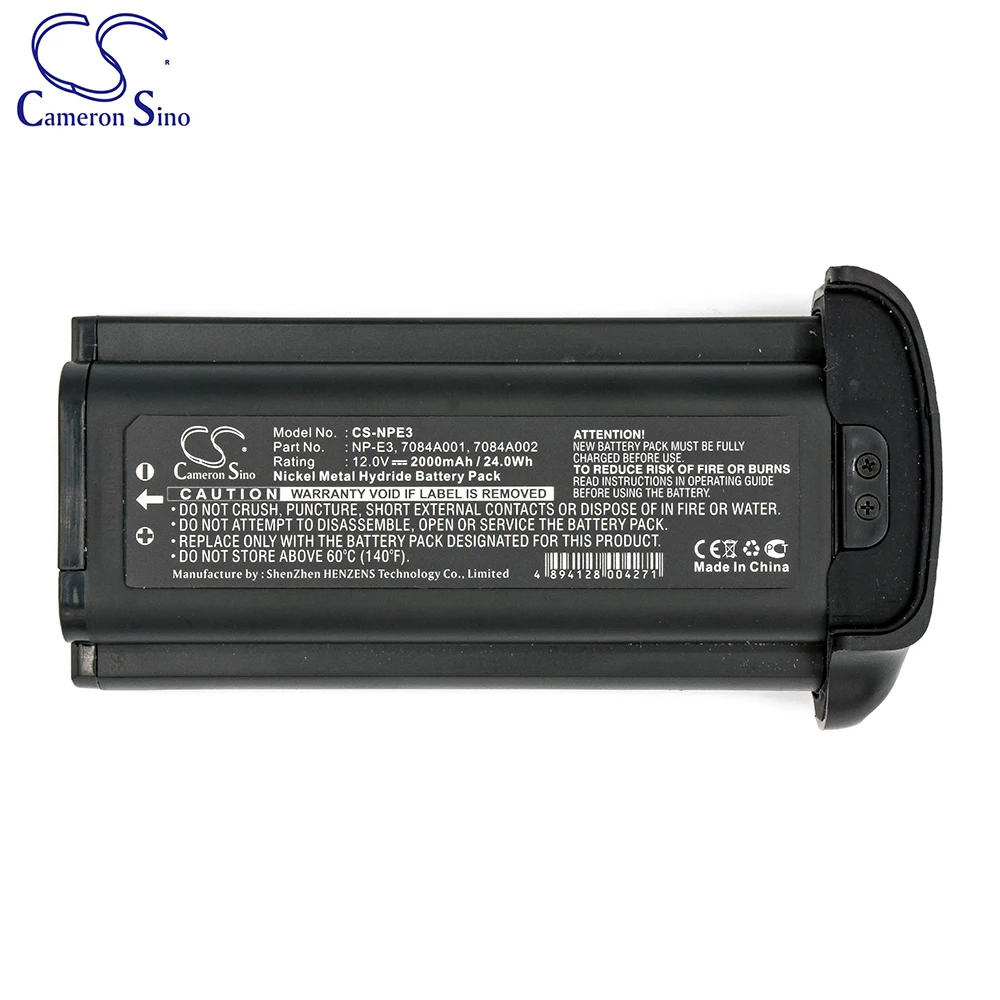 CS NP-E3 7084 a001 7084 a002 2000mAh 12.0V akumulator do aparatów Canon EOS 1D EOS 1D znak II 1D znak II N EOS 1DS EOS 1DS znak II