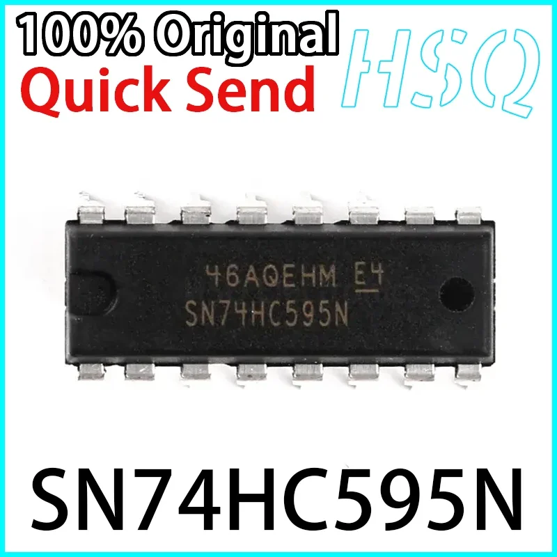 10PCS 74HC595N SN74HC595N Inline DIP-16 Logic Shift Register