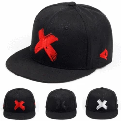 Gorra de béisbol con bordado 3D para hombre y mujer, gorro con visera plana, banda ajustada, estilo Hip Hop y Rock, unisex