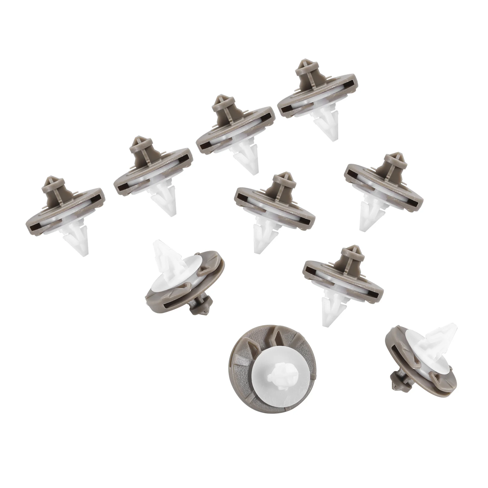

10Pcs Auto Door Panel Trim Fastener Rivet for Audi Golf 1H0-868-243-B Car Body Nylon Retaining Clips Gray White