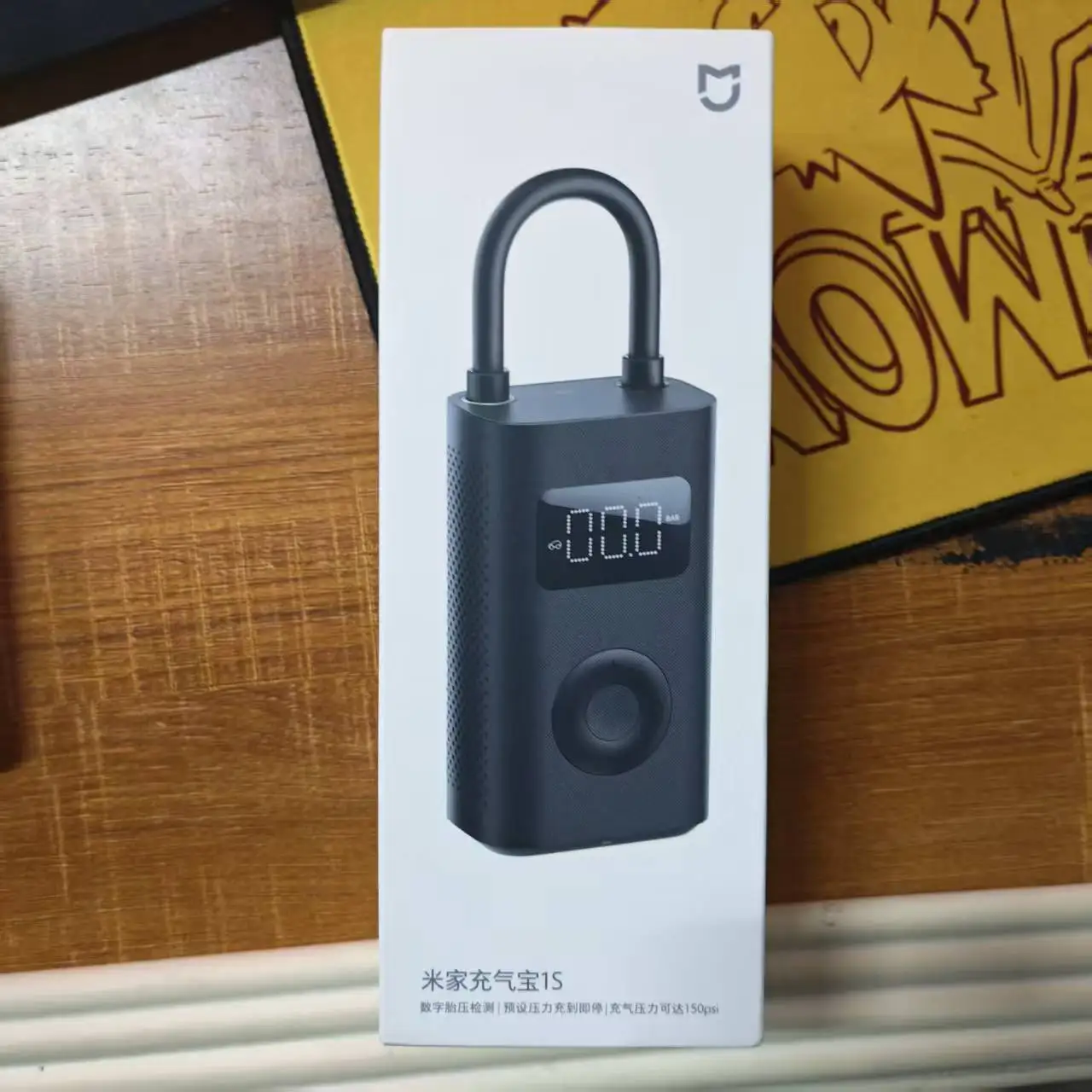 

Портативный электрический компрессор Xiaomi Mijia 1S с умным цифровым датчиком давления в шинах, Mi Inflatable Treasure, опционально для автомобиля