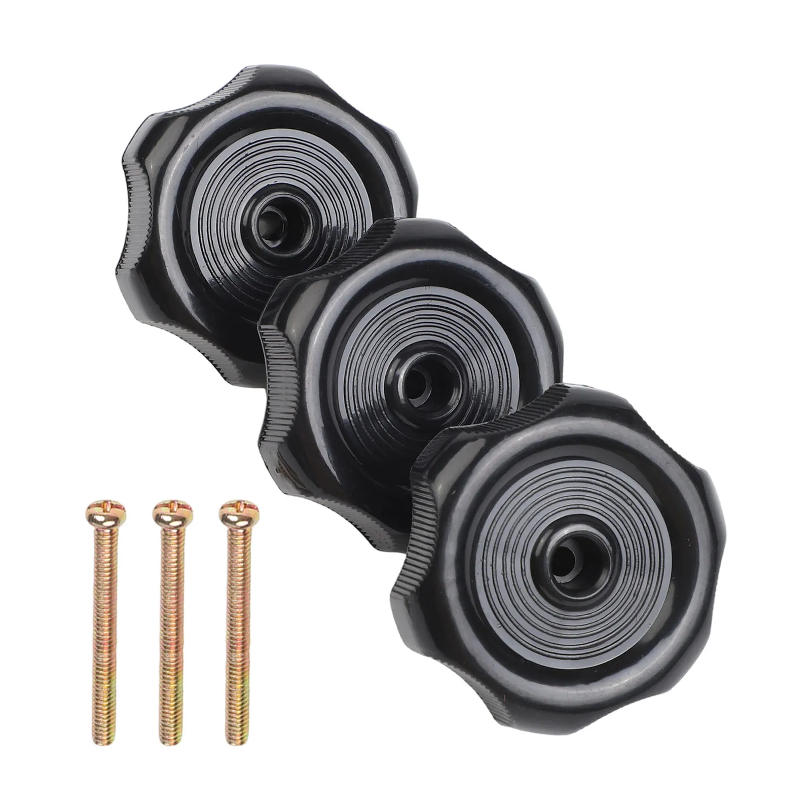 Essential Replacement Kit Three Pack of ABS Plastic RV for windows & Vents Operator Knobs Each with a One Inch Shaft