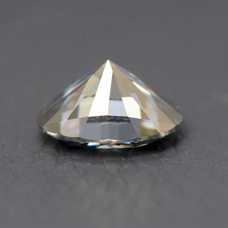 Moissanite batu abu-abu warna Oval Cut Lab dibuat batu permata berlian bahan pembuat perhiasan dengan sertifikat GRA