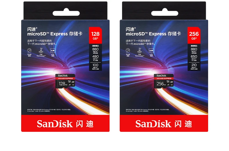 SanDisk MicroSD Express Karte 128GB 256GB A2 5.3K NVMe TF Speicherkarte für Tablet UAV Switch 2 Max 880Mb/s Micro SD Karte für Telefon – Detail 14