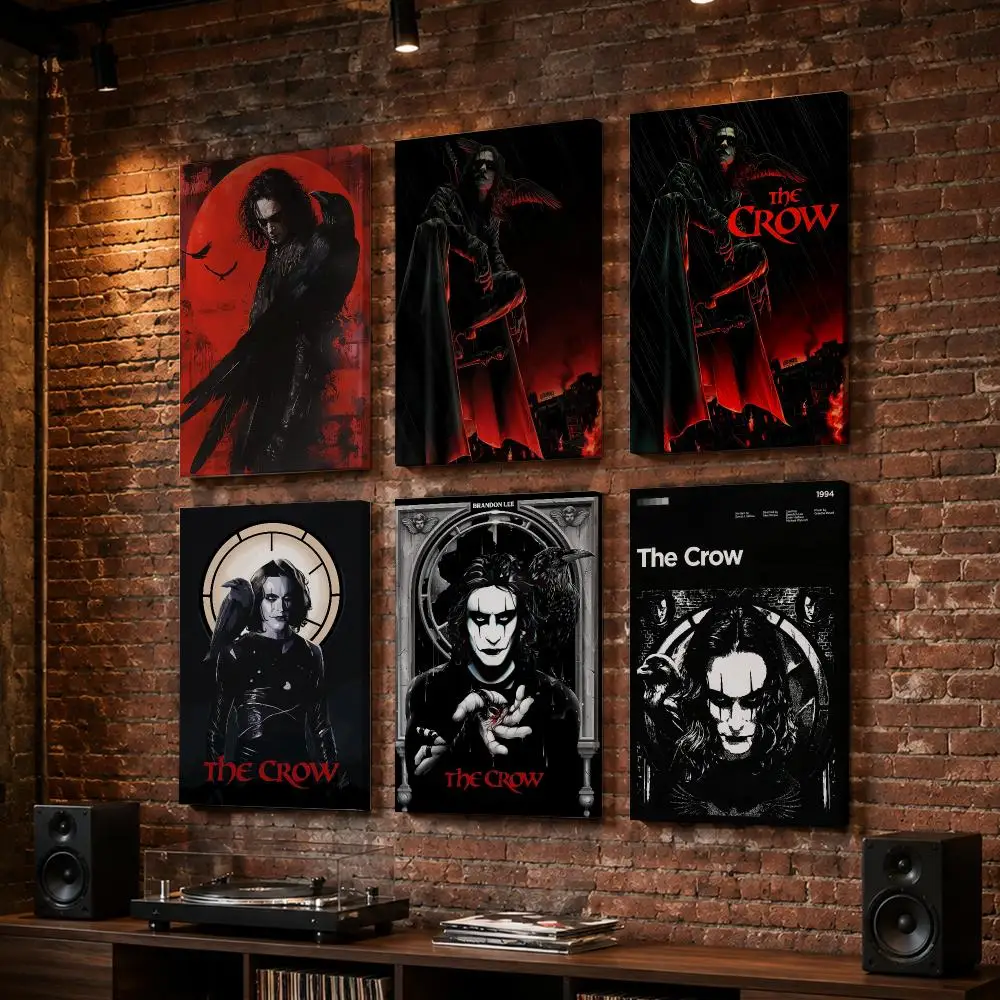 COOL C-Crow Rock Band Framed Wall Painting Wood Framed Wall Art Print For Bedroom Living Room Hallway Office Home Decor