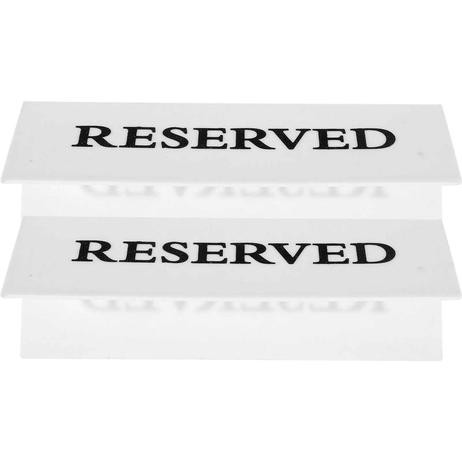 2 Pcs No Smoking Sign Wedding Decor Reserved Reservation Signs for Chairs Dining Table Acrylic Tables