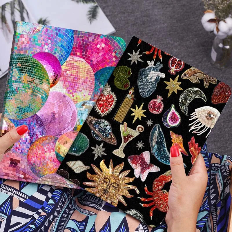 

Cartoon Ocean Animal Patch Tablet Case For Huawei Honor MatePad MediaPad Air 5 6 7 11 V6 V7 V8 V9 X9 X8 T10 T10s C5e T5 Gift