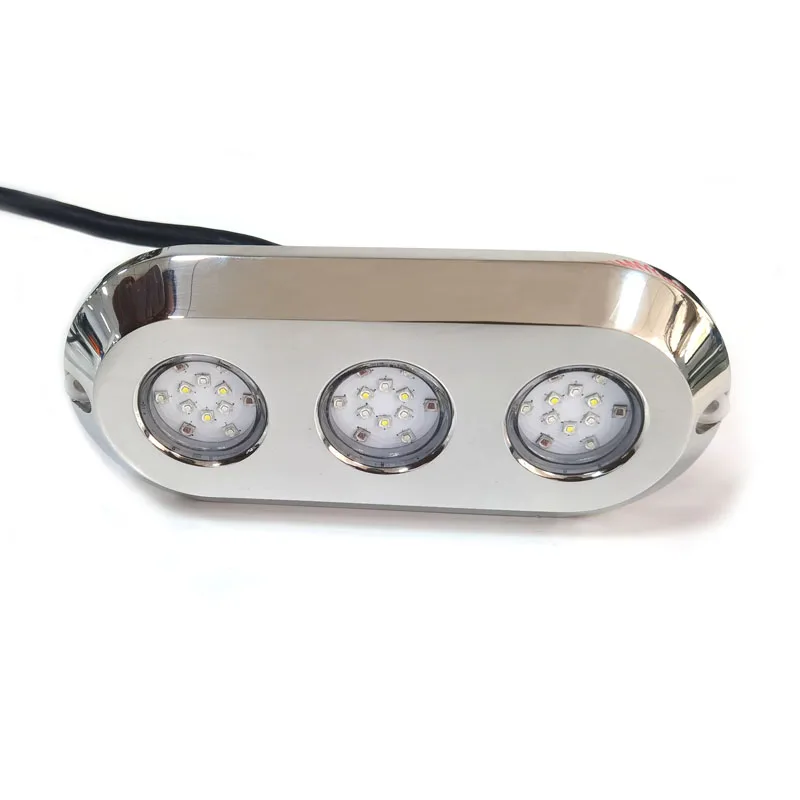 High Intensity 316 Stainless Steel 180W RGBW LED Boat Light 12V Underwater LED Lights