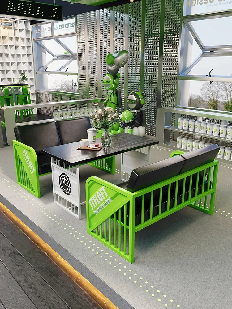 

Customized industrial style tables and chairs, milk tea shops, coffee shops, rest areas, internet celebrities, commercial bars,