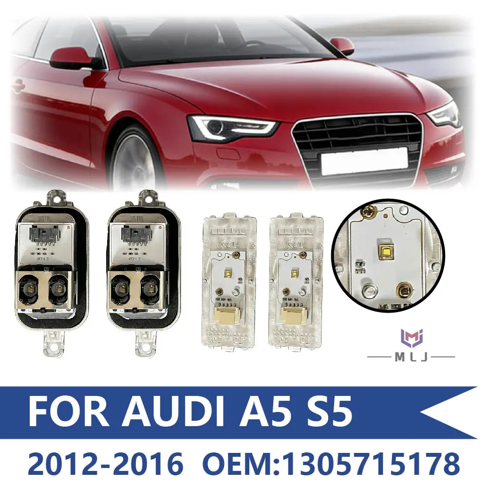 

1305715178 For Audi A5 S5 2012-2016 Xenon Headlight White Daytime Runing Light DRL Module Angel Eye Module Car Accessories