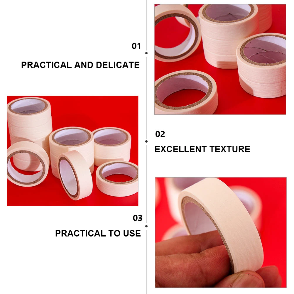 

3pcs Color Separation Marking Tape 3 Rolls Sticky Masking Paint Long Size Professional Trimming Shading Protection Applications