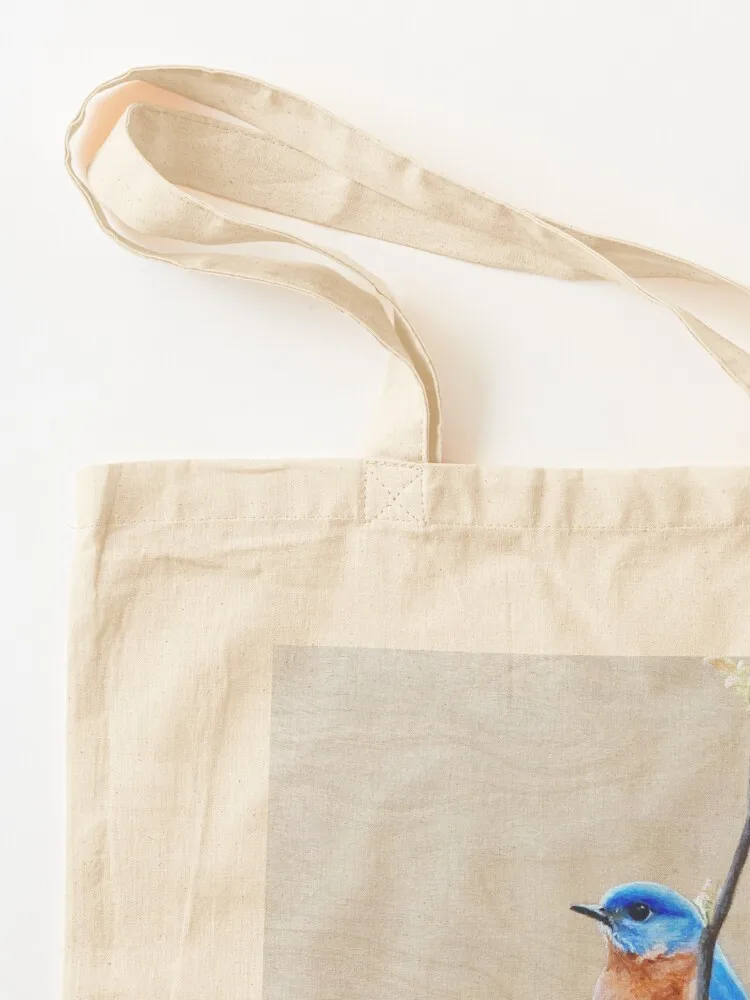 “Spring Bluebird” Tote Bag hand bags Lady bag tote bag Canvas stote
