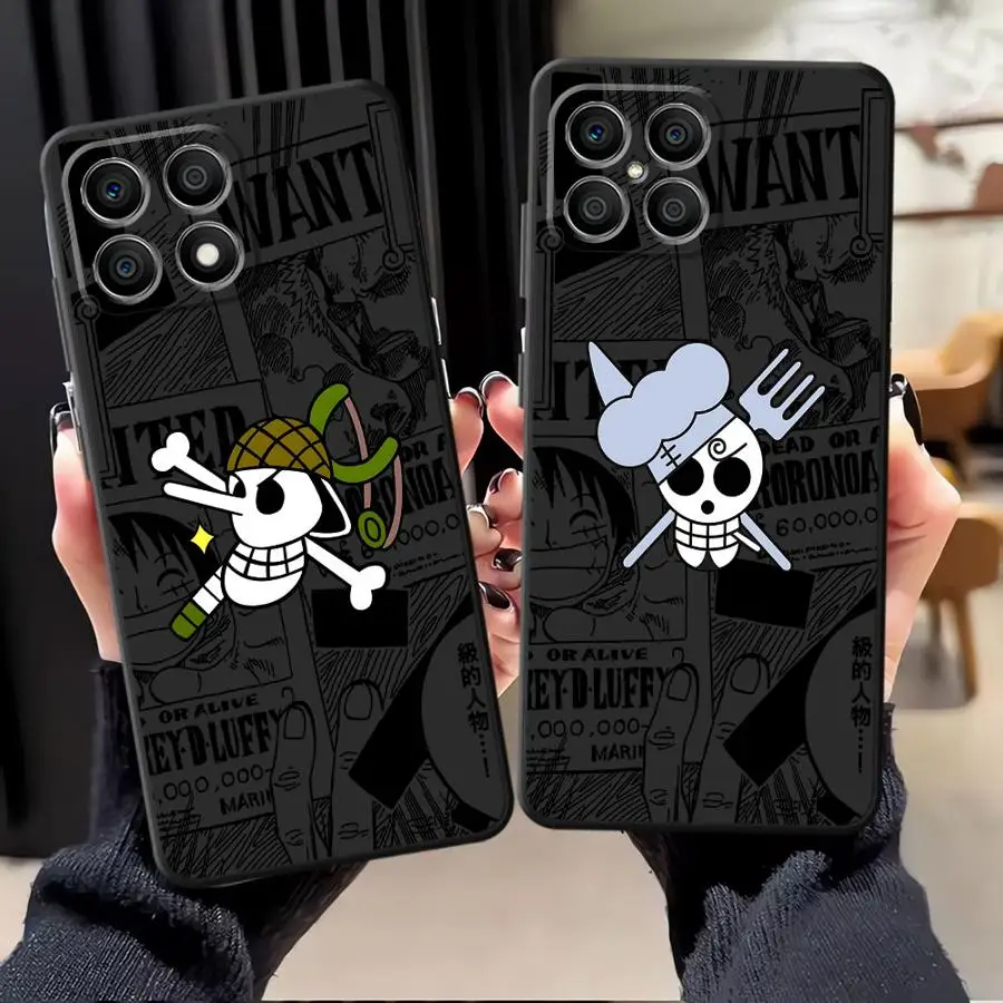 حافظة لهاتف Honor X9 X8 X7a 90 Lite X9c 8X X7 70 X9a شعار قطعة واحدة تجريدي #1