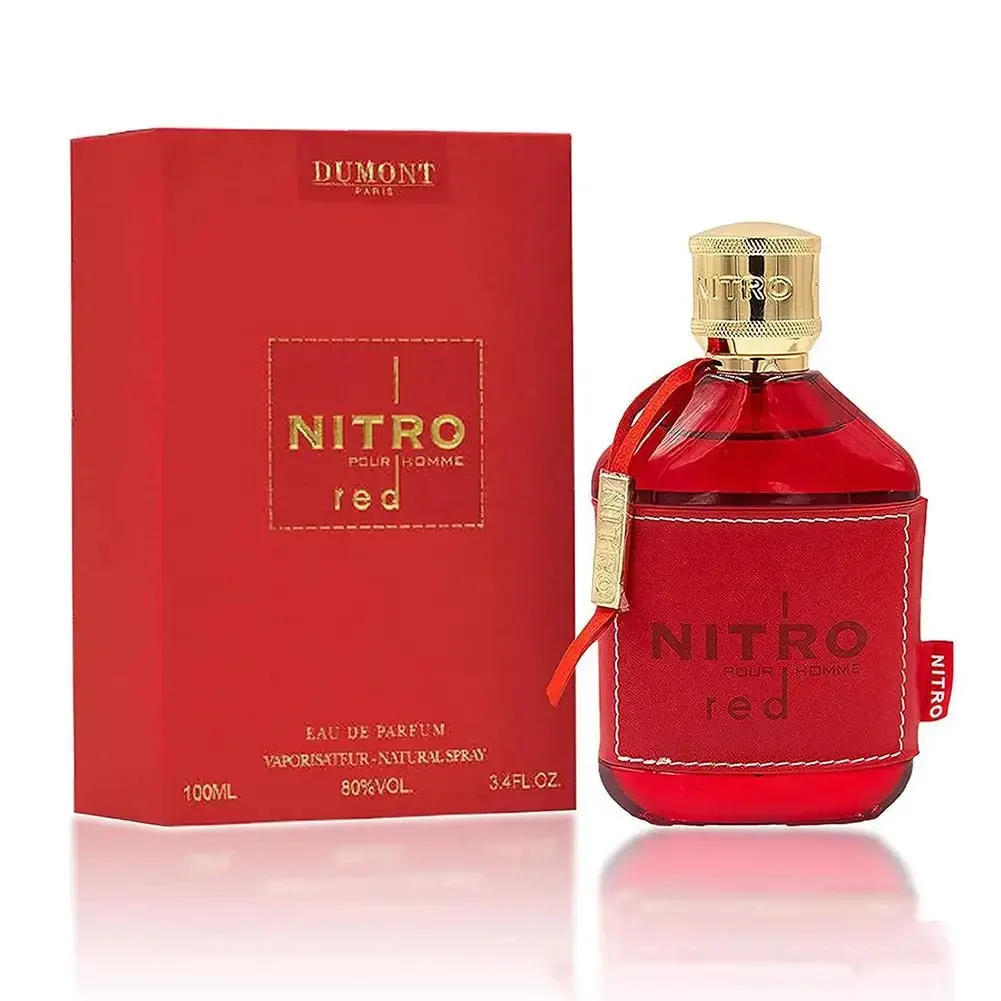 Nitro Red Dumont HOMBRE Fragancia Perfume árabe de Oriente Medio Perfume para hombres Perfume para mujeres Perfume de larga duración 100 ml