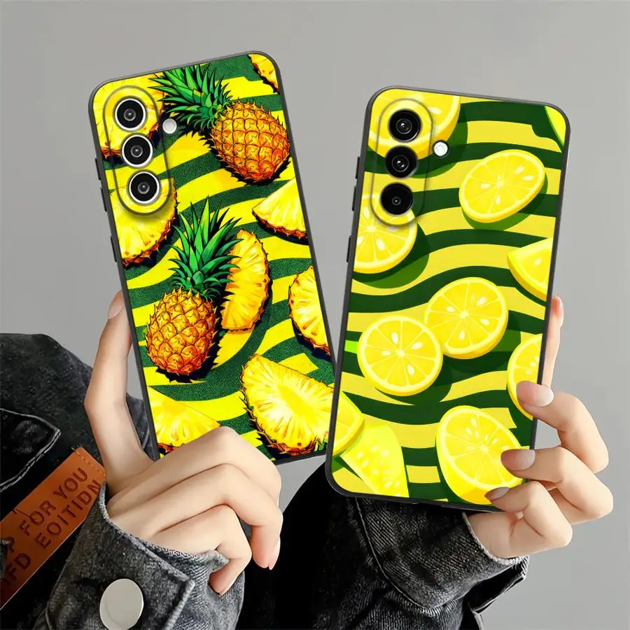Soft Phone Cover Case for Samsung Galaxy A26 A72 A22 A52 A35 A25 A71 A24 A55 A23 A53 A51 A73 A36 A41 A32 Cartoon Fruit