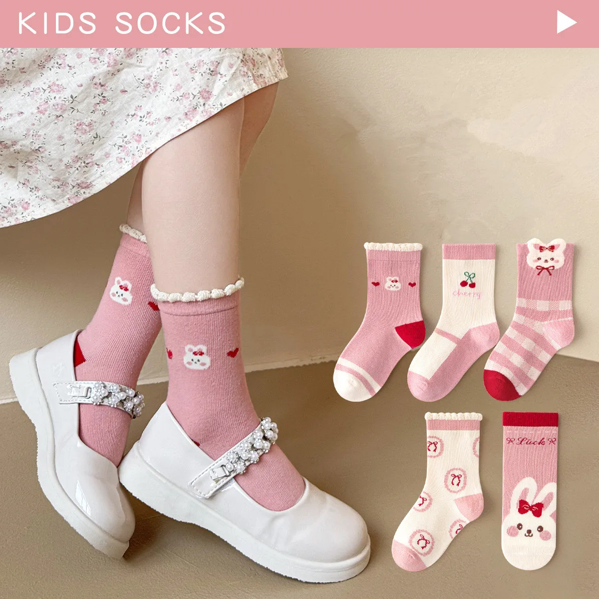 

5 Pairs/Lot Kids Soft Cotton Socks Boy Girl Baby Infant Fashion Warm For Autumn Winter 1-12 Years Children Cartoon Sock