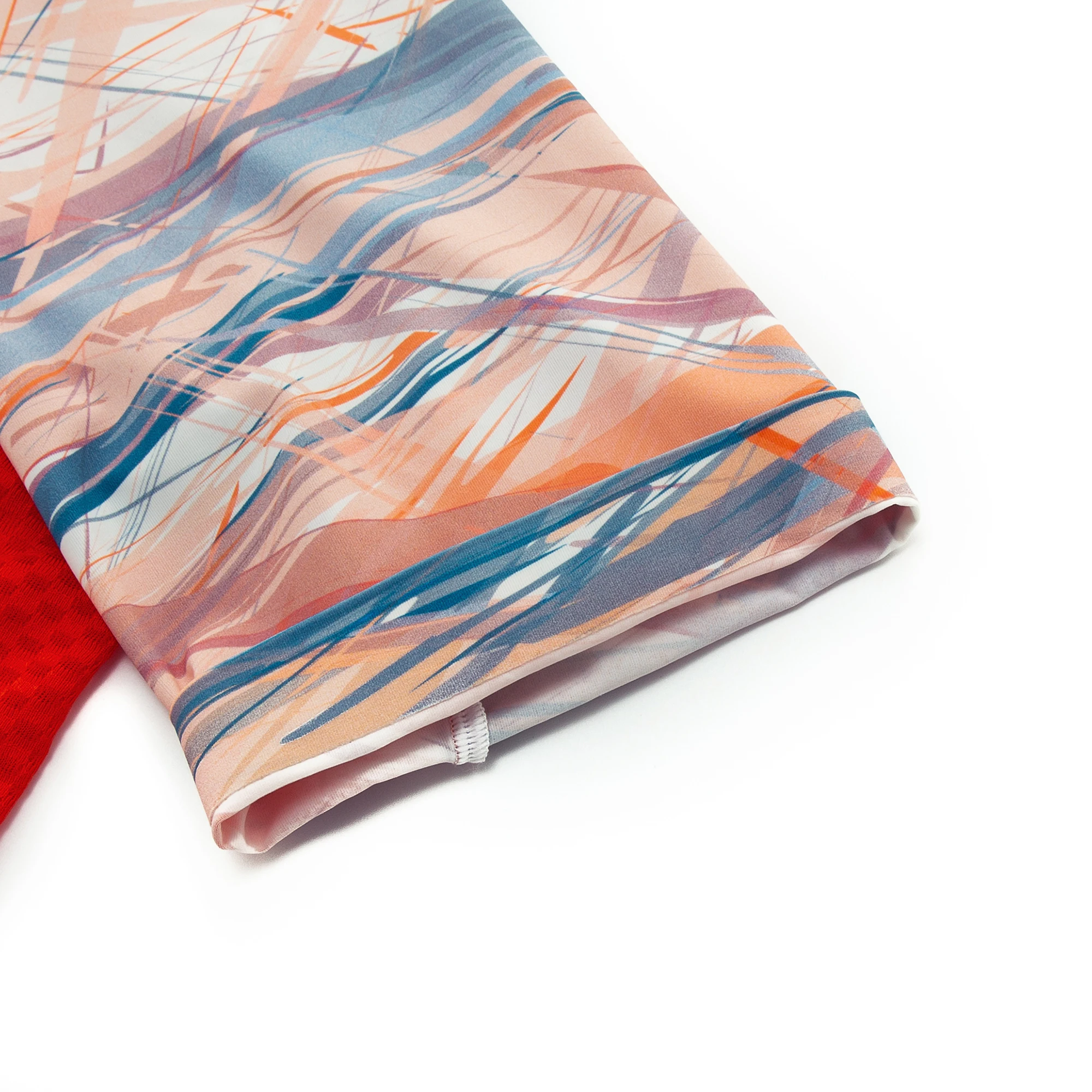 YKYW Herren-Radtrikot, kragenlos, weich, leicht, für Rennräder, atmungsaktiv, Sommer, kurzärmelig, nahtlos, schmal geschnitten – Detail 23