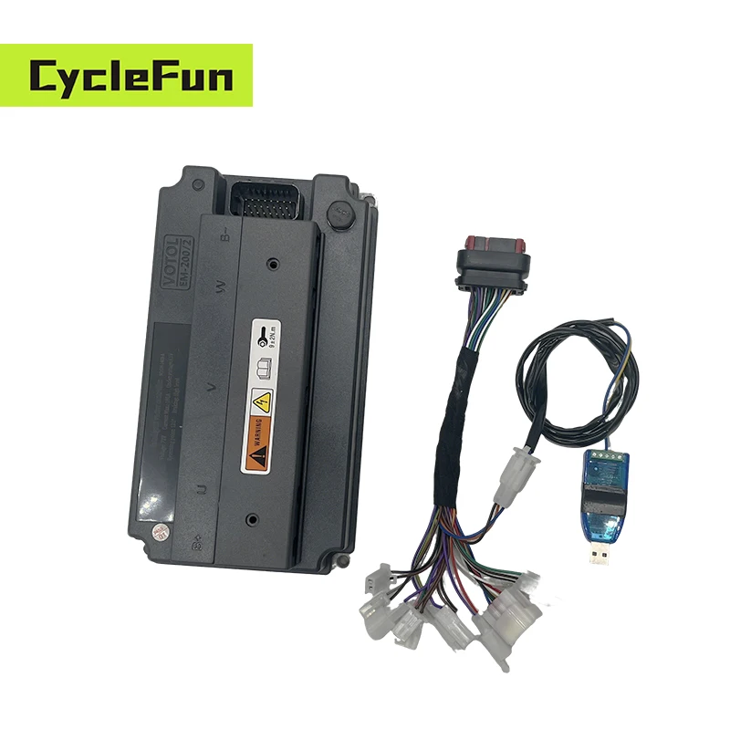 

VOTOL EM-200/2 EM200 V2 BLDC Controller 300A DC for QS 138 4KW 6KW Mid Drive Wheel Hub Motor Electric Off Road E-Motorcycle