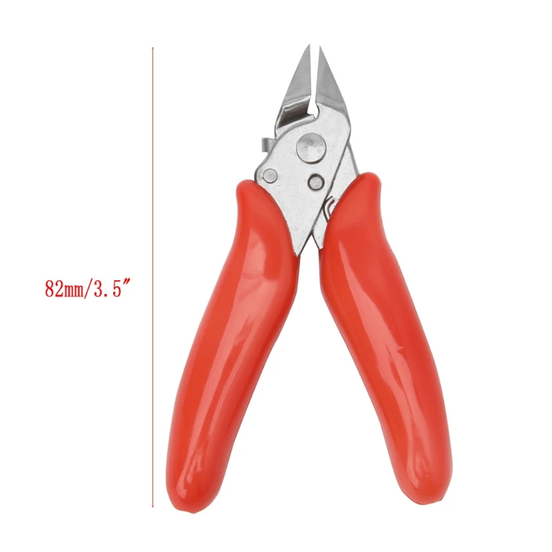 Diagonal Pliers 3.5 Inch Mini Wire Cutter Small Soft Cutting Electronic Pliers Wires Insulating Rubber Handle Model Pliers