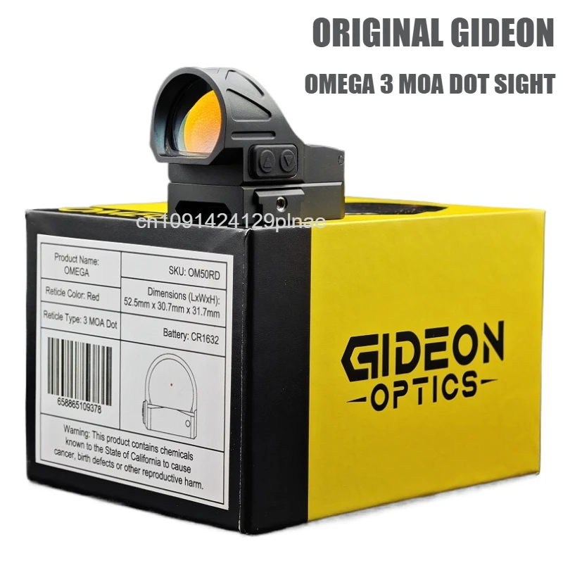 Original Gideon Optics OMEGA 3 MOA Red Dot Sight Shake Awake Parallax Free R-MR Footprint Scope For Glock Pistol Shotgun Weapons