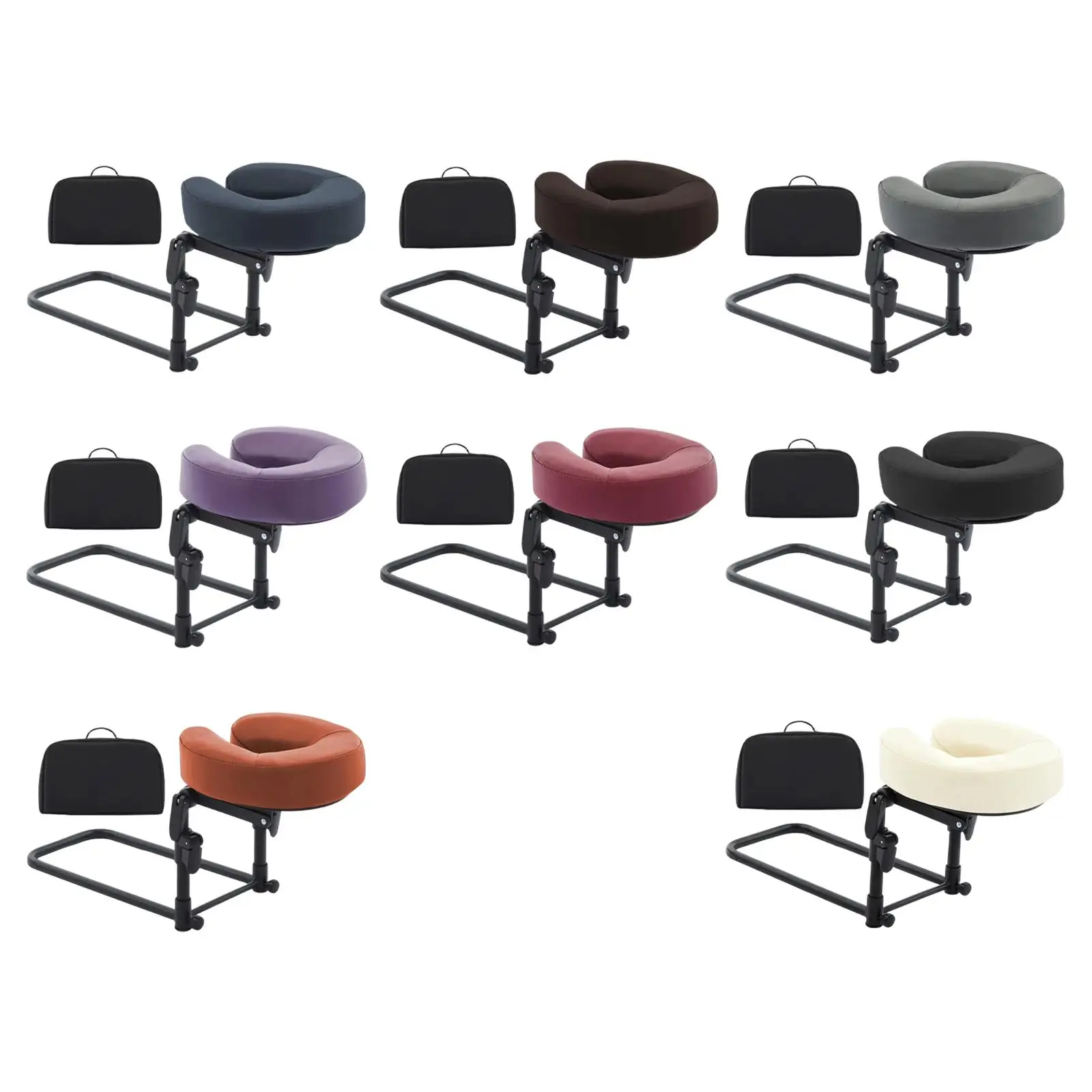 

Headrest for Bed Face Cradle Adjustable Angle Siesta Artifact Professional Portable Accessory Resuable for Office Salon Home SPA