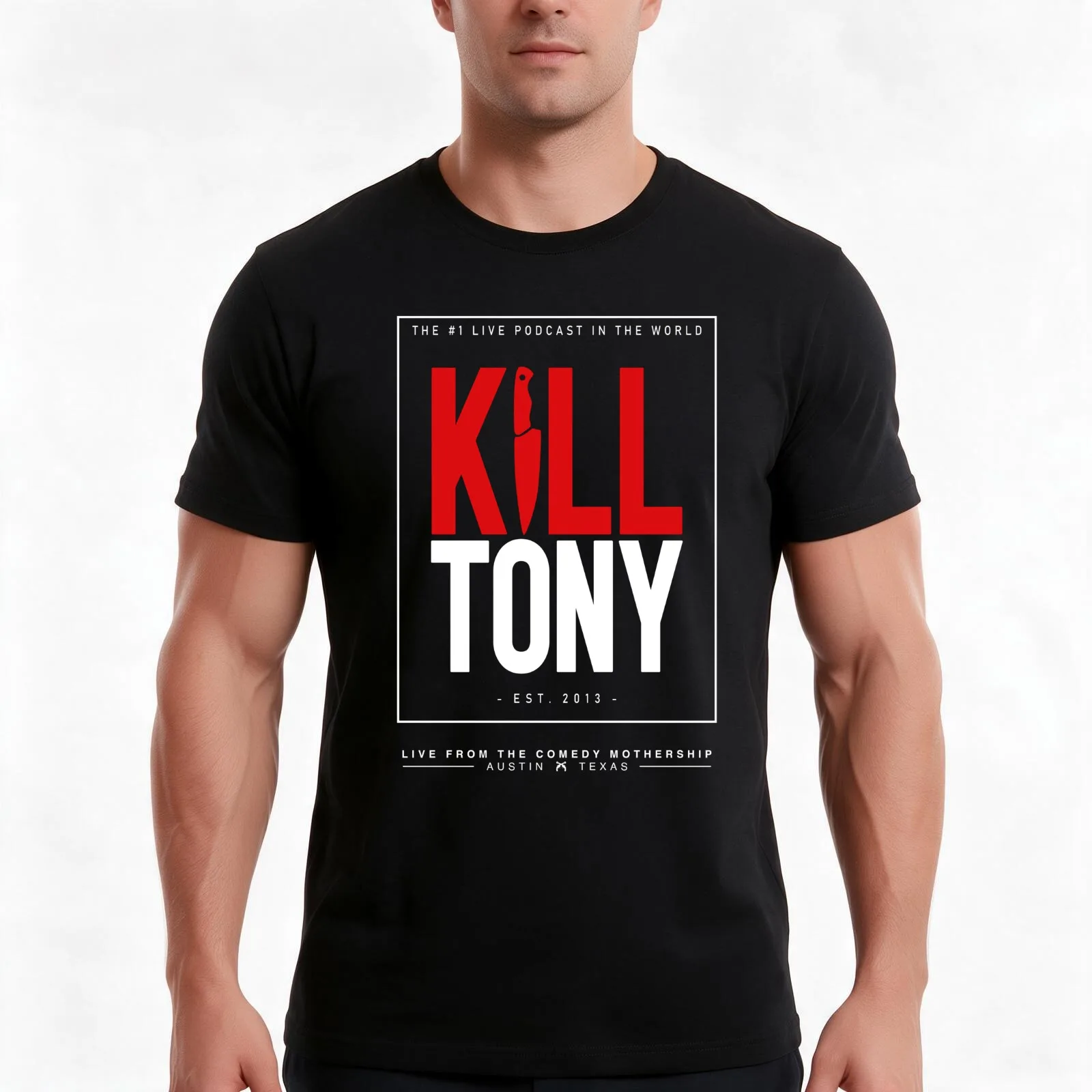 kill tony merch Kill Tony Show T-Shirt, Summer Casual Cotton Tee, Oversized Streetwear Tops, Vintage Graphic Print, 100% Cotton