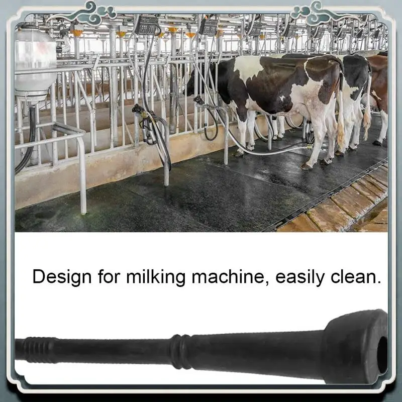 

Premium Milking Machine Liner, 4 Pieces Of 12.5, 2.3 Inch Black Long Rubber Soft And Durable Rubber Inflatable Parts For Simple