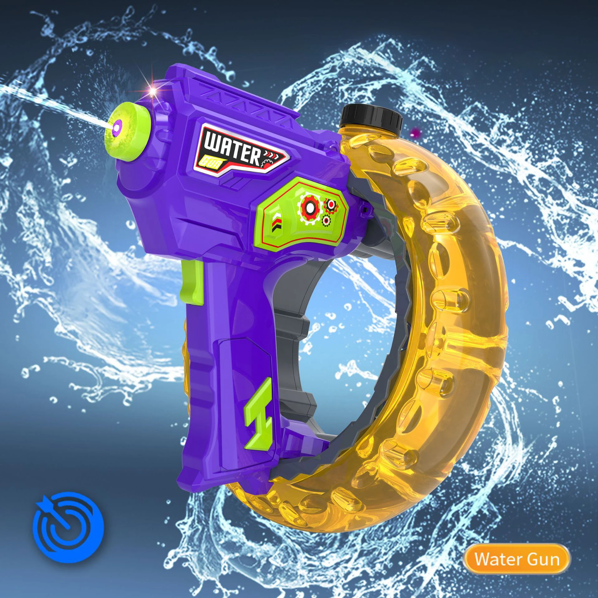 New Handheld Electric Water Gun Summer Large Capacity Splashing Child Toy Outdoor Electric Water Gun Kids Beach Swimming Pool Pl