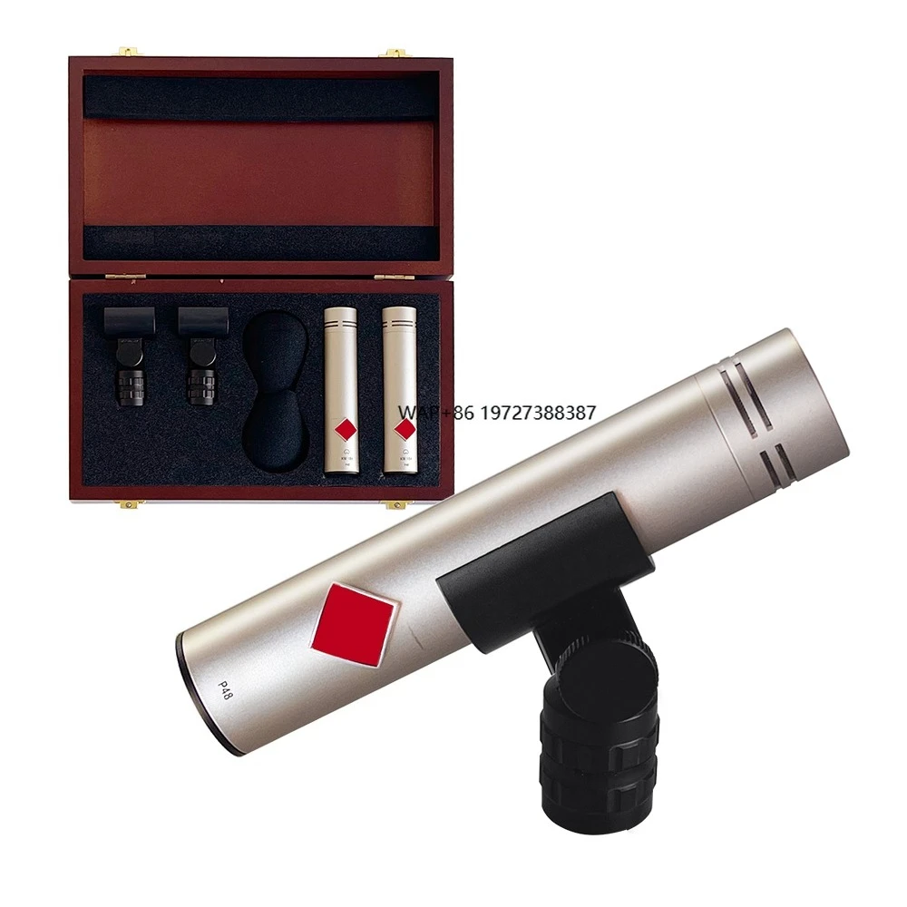 

KM184 Professional Small Diaphragm Condenser Microphone XLR Wired 2 Sets for Studio Musical Instrument Recording
