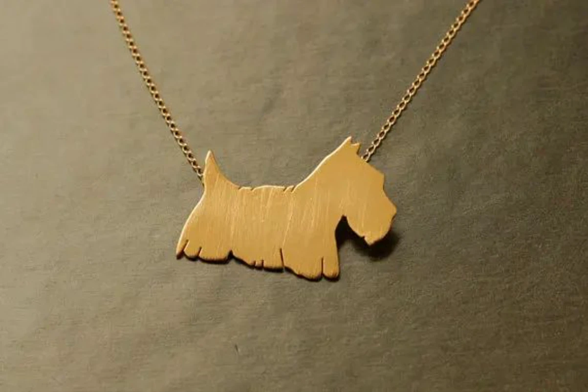 Trendy Scottish Terrier Dog Necklace