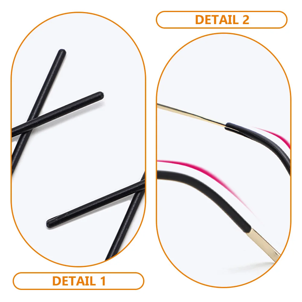 

5Pairs Anti-Allergy Glasses Leg Silicone Non Slip Sleeve Comfortable Protective Hooks Fixing Covers for Sports Running Swimming