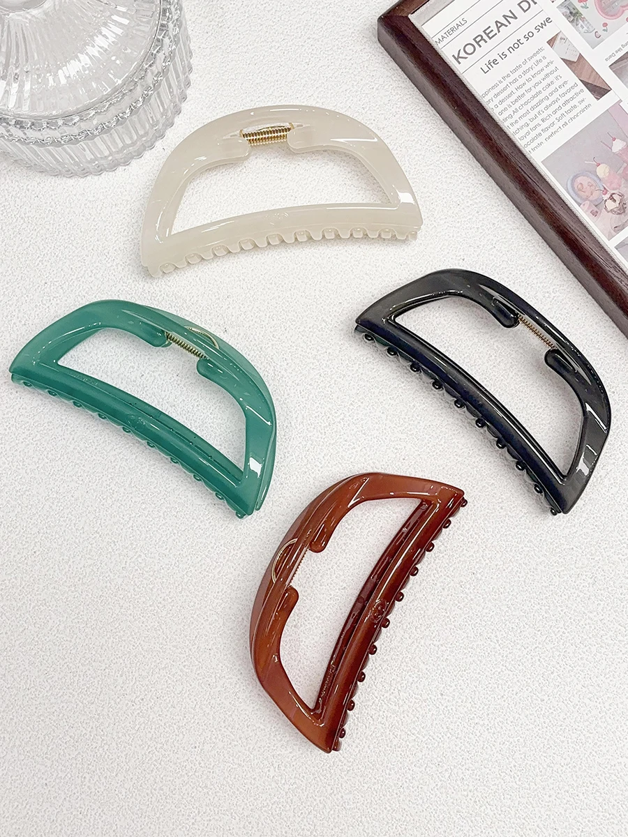 elegant-simple-large-size-candy-color-acetate-half-circle-hair-clip-aznavour-gentle-fashionable-hair-accessories