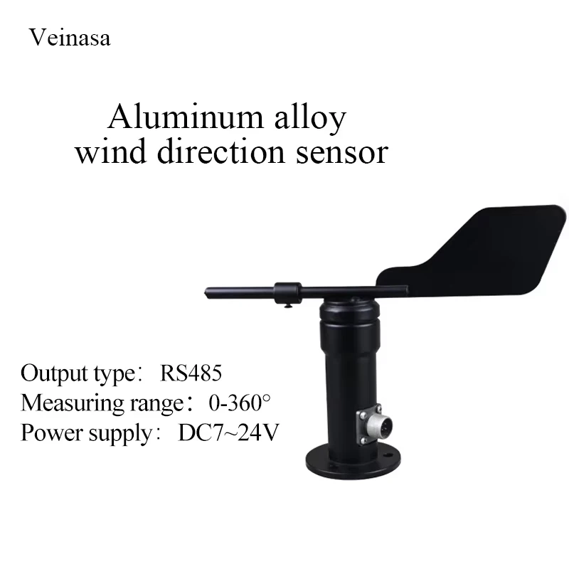 Veinasa XS-WDS01-RS485 ABS Wind Direction Sensor Outdoor Digital Anemometer 0.1m/s Wind Speed Resolution
