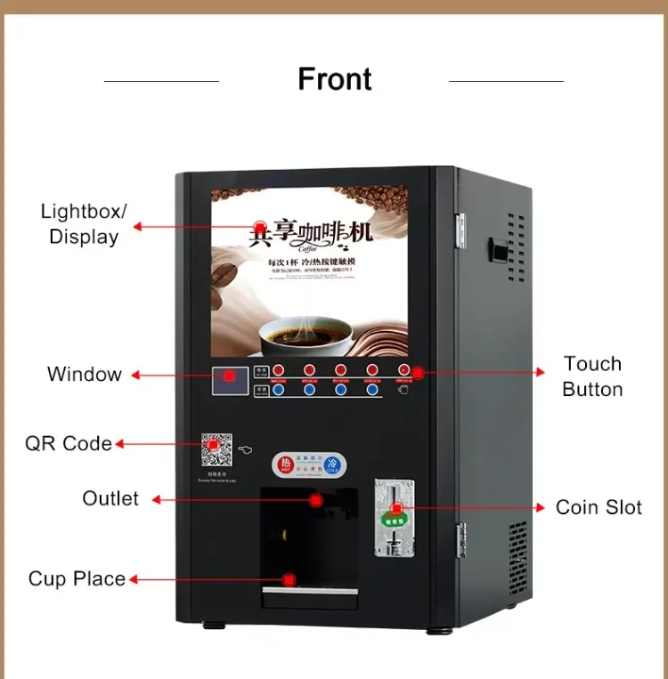 Multifunction  Small Automatic Coffee Vending Machine