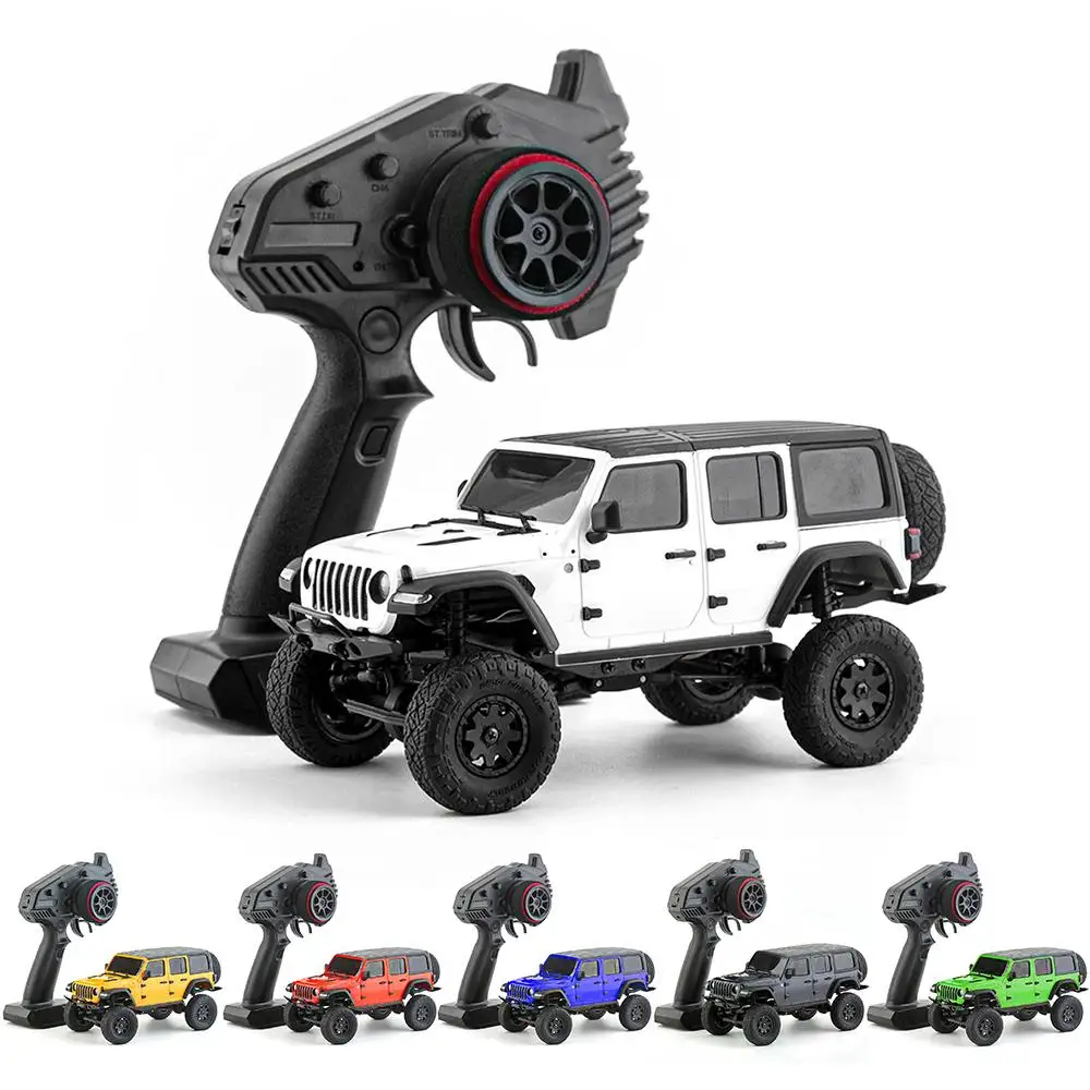 1/24 2.4G 4WD RC Climbing Car Mini-Z Racing 4x4 for Jeep for Wrangler Rubicon Rock Crawler Brushed Off-Road Truck Vehicles Model