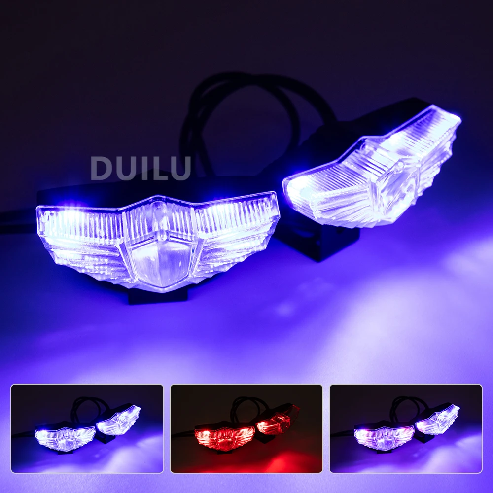 

Universal Motorcycle LED Turn Signals Indicator Lights Daytime Running Turn Signal Integrated Lamp For Harley Cruise Prince