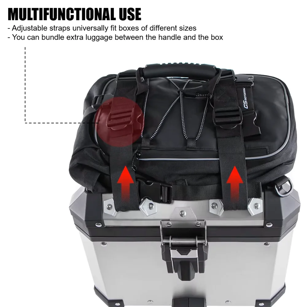 Universal Motorcycle Handle Rope Panniers Side Box Top Case Strap For BMW R1200GS Adv R1250GS F750GS F850GS For Benelli TRK502X view 4