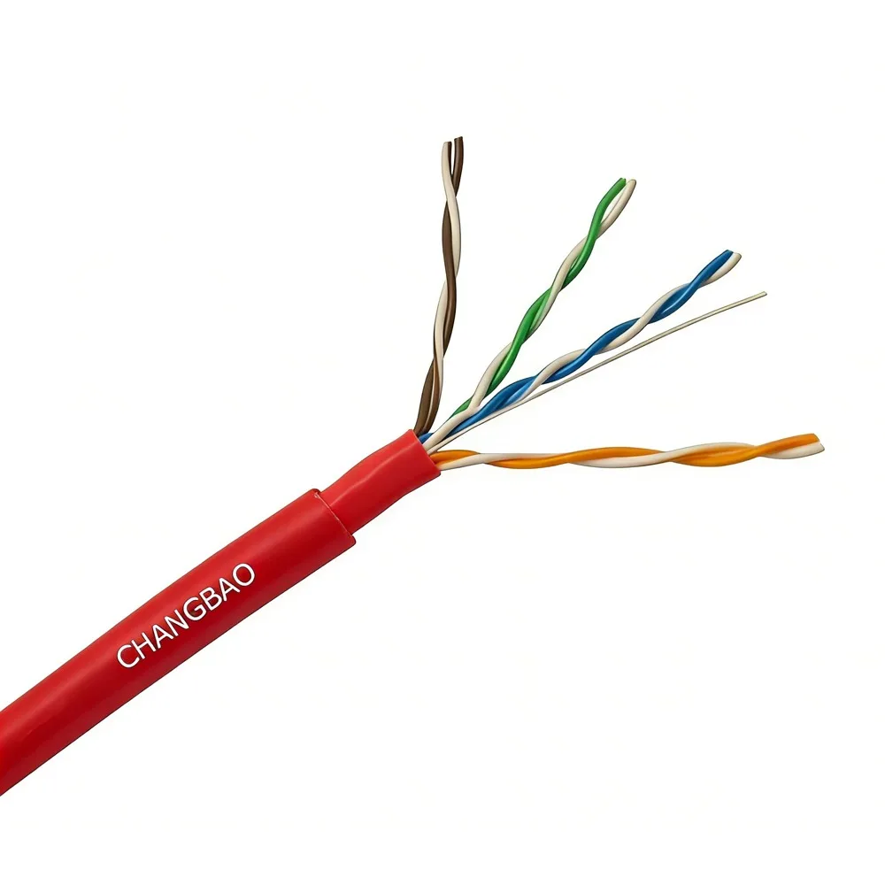 ODM Cat5e 24AWG 4 Pairs Solid Bare Copper UTP/STP Double Jackets Direct Burial Waterproof Underground Cable Cat5e Outdoor Cable