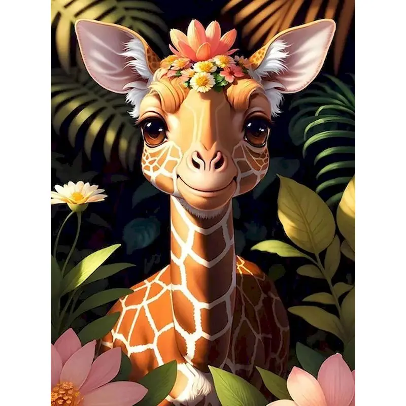 

CHENISTORY DIY Pictures By Number Forest Animals Kits Painting By Numbers Hand Painted On Canvas Picture Art Gift Home Decor