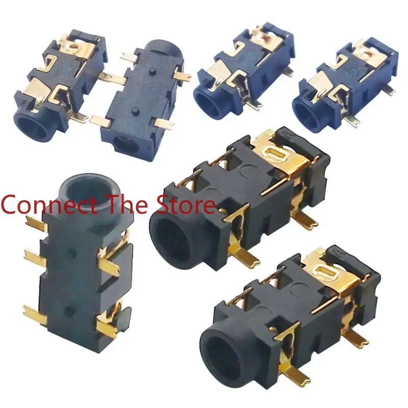 

10PCS Preferential PJ-327A 3.5SMT Gold-plated Headphone Socket Five-pin Patch 3.5 Audio Base