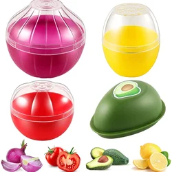 3pc Creative Kitchen Refrigerator Vegetable Fruits Crisper Containers Onion Avocado Tomatoes Fresh Storage Box Kitchen Tools