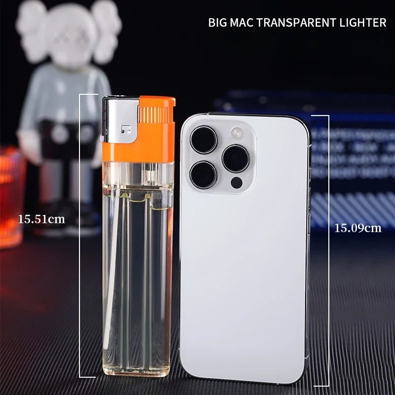 2024 Creative Big Mac Extra Large Lighter Large Capacity Personalized Extended Portable Men's Cigarette Accessories Gifts