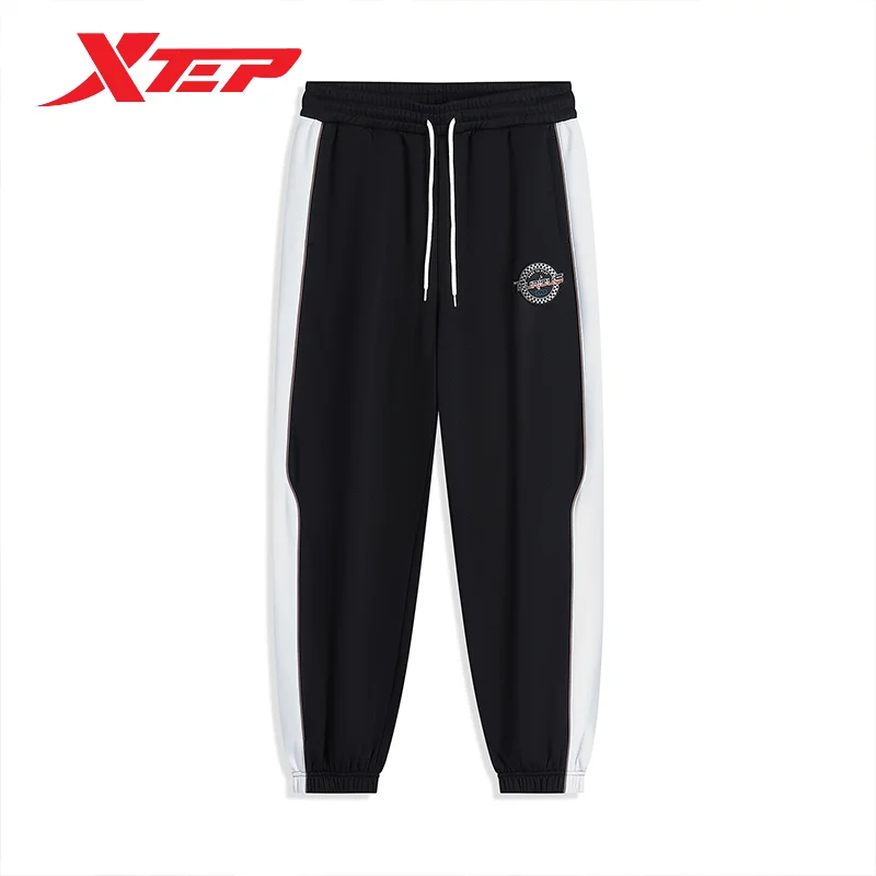 Xtep Knitted Trousers For Men 2023 Winter Fashion Casual Leisure Men\'s Sweatpants Comfortable Street Style Bottoms 877429630026