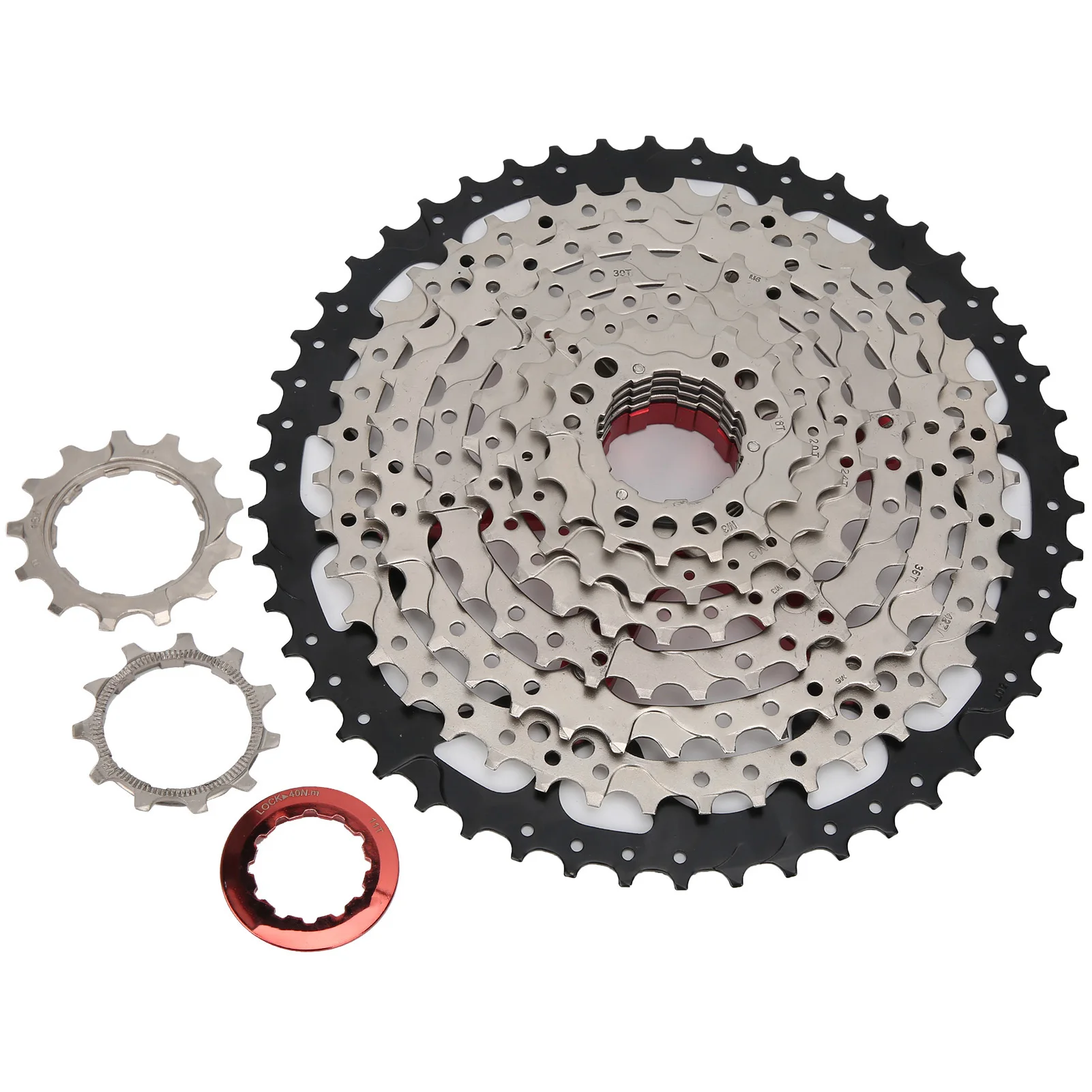 

Bicycle 9 Speed Flywheel 11‑50T Card Type Cassette Sprocket Bike Replacement Accessory